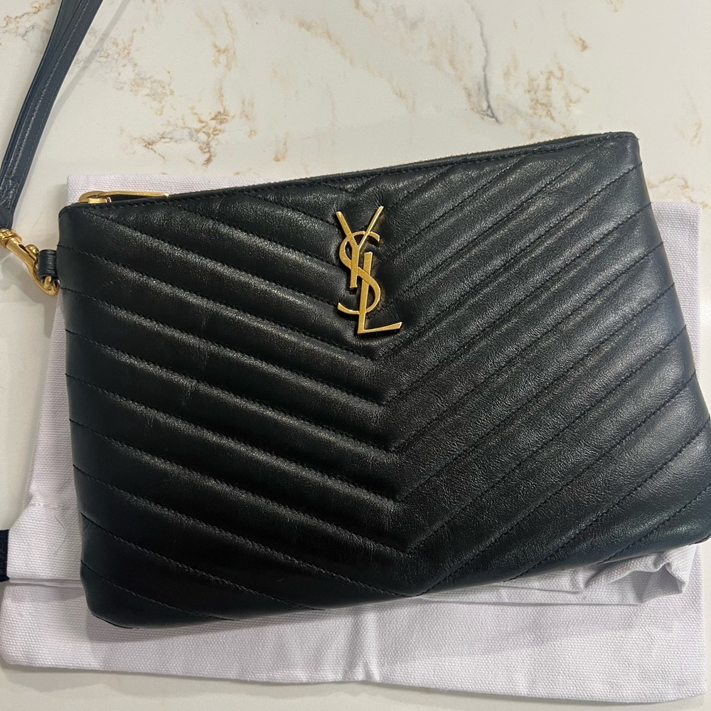 Saint Laurent Black Leather Bag